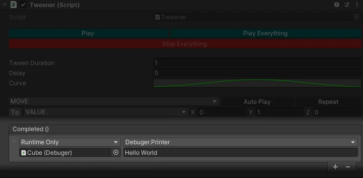Callback demonstration
