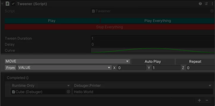 Initial Variables demonstration