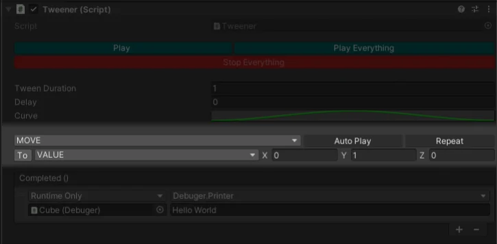 Initial Variables demonstration