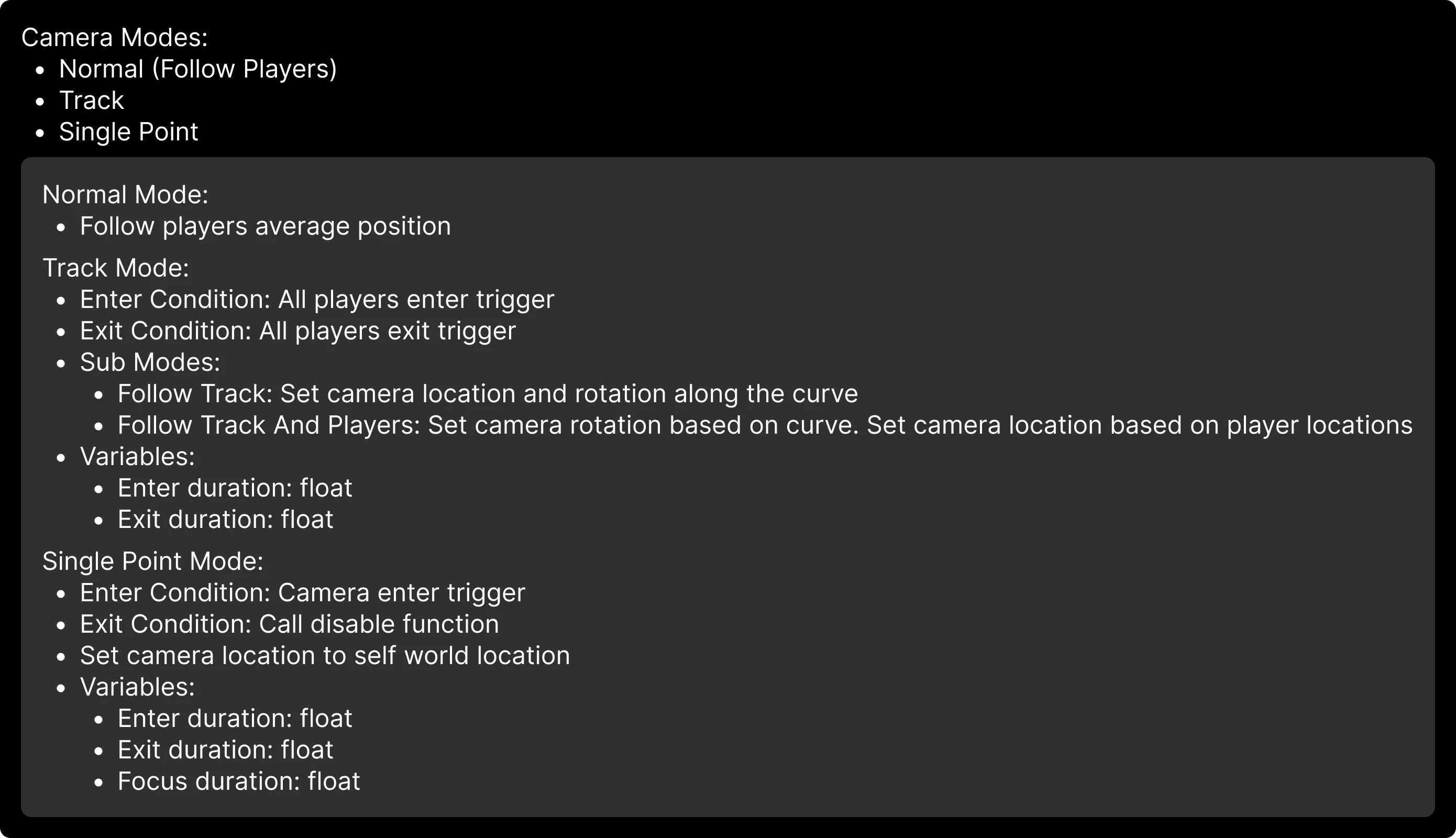 Behaviors demonstration